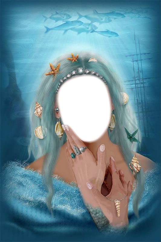 mermaid Photo frame effect