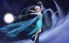Frozen Elsa poder da neve Fotomontáž