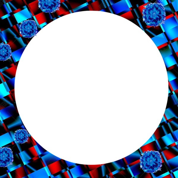 red-blue Abstrackt Montage photo