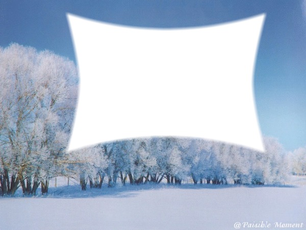 paysage d'hiver フォトモンタージュ
