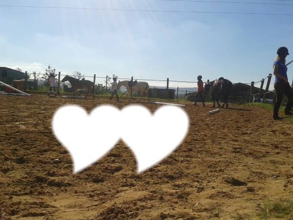 un amoure de chevaux Fotomontaža