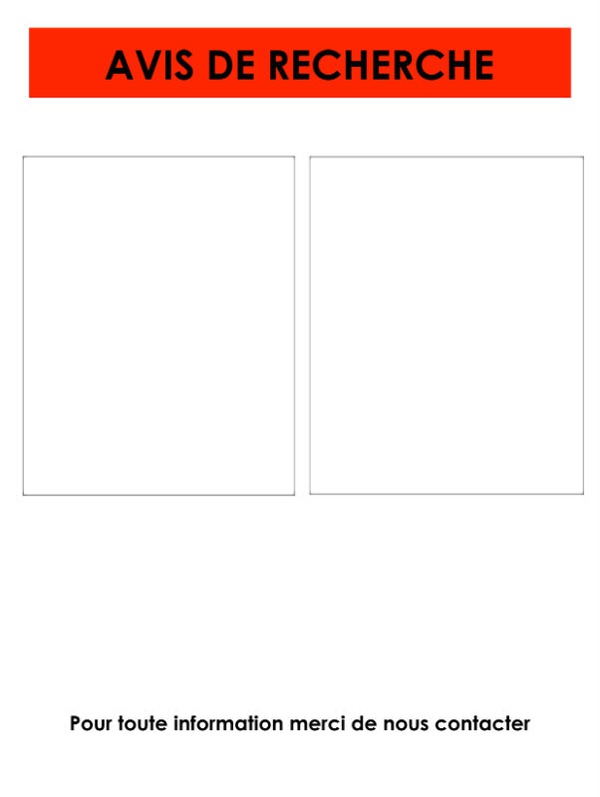 avis de recherche Montage photo