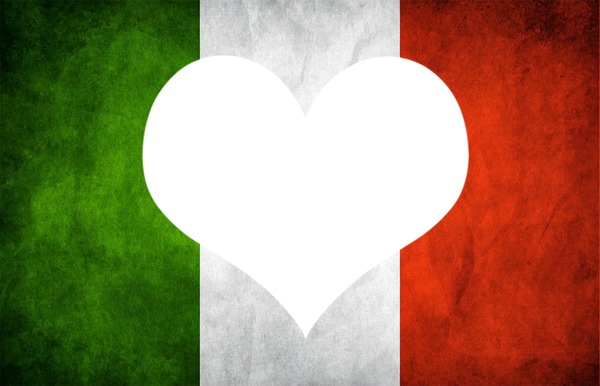 Italy flag Fotomontaggio