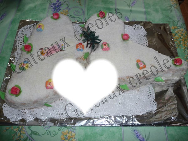 gâteau carte de la guadeloupe Fotomontāža