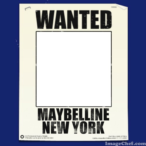 Wanted Maybelline New York Fotomontagem