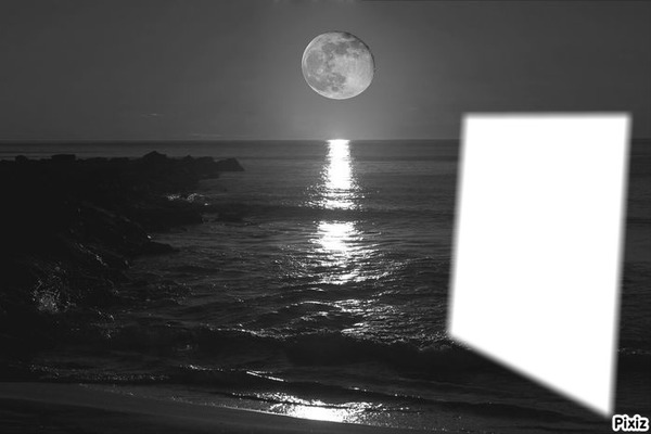 Luna- Noche Fotomontáž