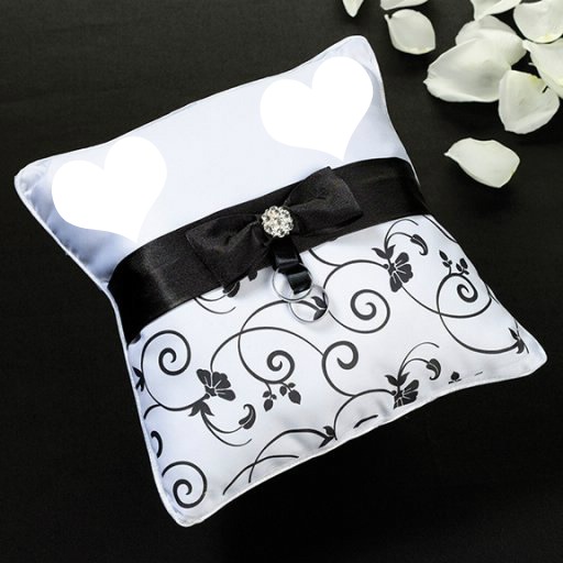 coussin mariage Fotomontage