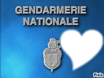gendarmerie national Photo frame effect