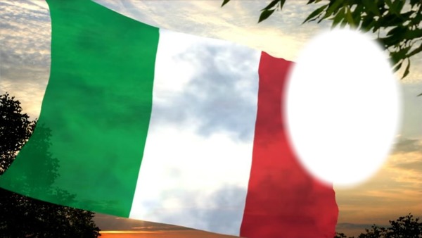 Bandiera Italia Valokuvamontaasi