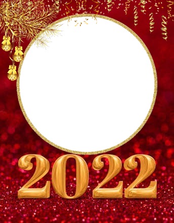 Año nuevo 2022, 1 foto Montage photo