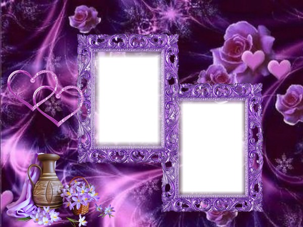 Cadre purple Фотомонтажа