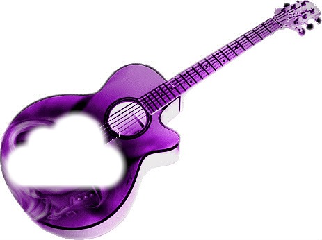 une guitare Фотомонтажа