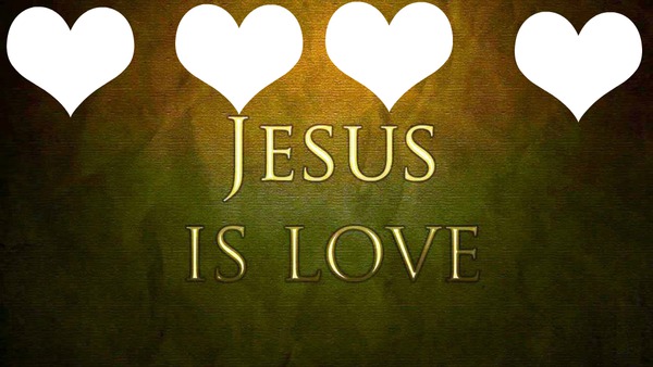 jesus is love Fotomontage