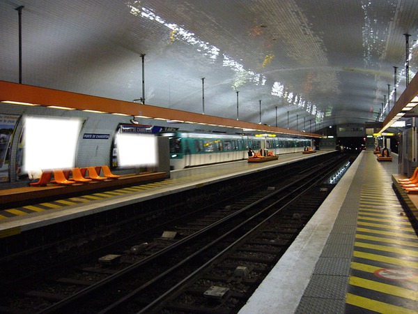 Station de Métro Porte de Charenton Fotomontagem