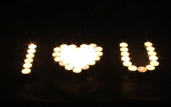 Candle light Valokuvamontaasi