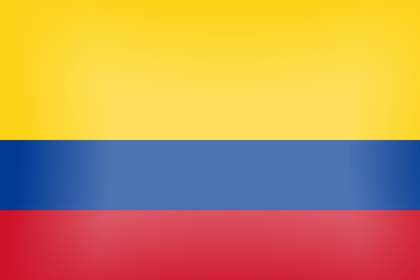 bandera de colombia Fotomontagem