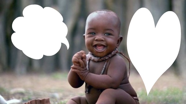 bebe africain Photomontage