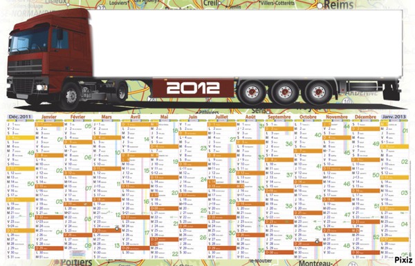 calendrier2012 Montage photo