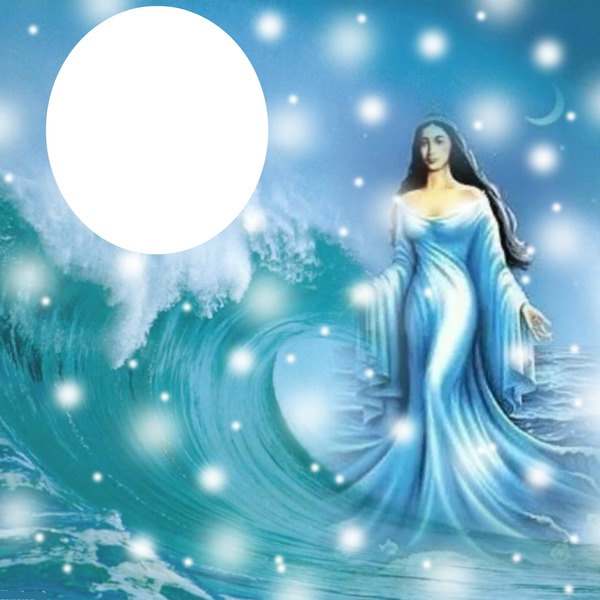 diosa del mar Fotomontage