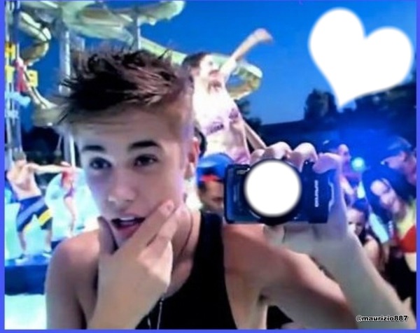 Justin Bieber beauty and a beat Photo frame effect