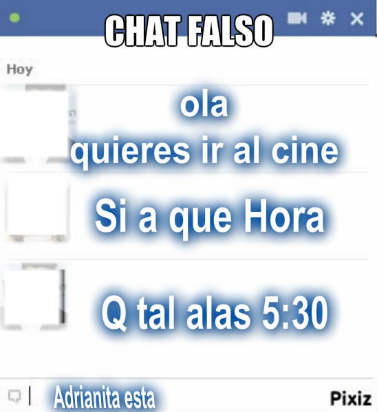 chat falso Fotomontaggio