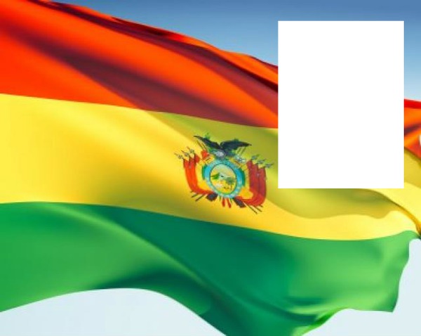 Bolivia flag Photo frame effect
