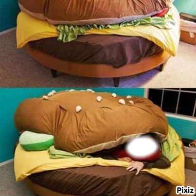 lit hamburger フォトモンタージュ