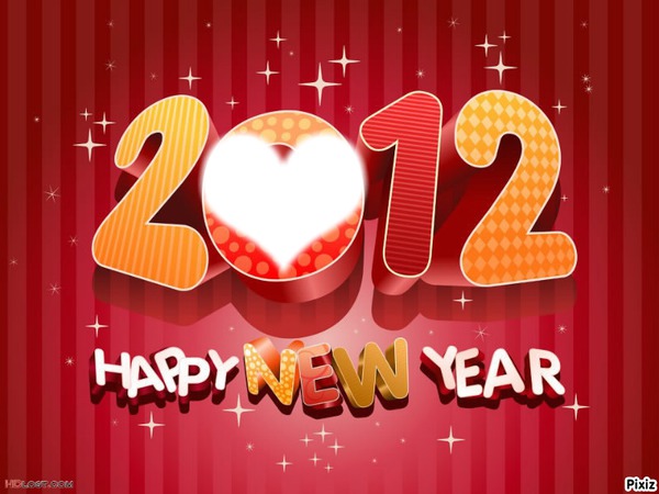 happy new year Photo frame effect