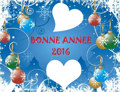 bonne annee 2016 フォトモンタージュ