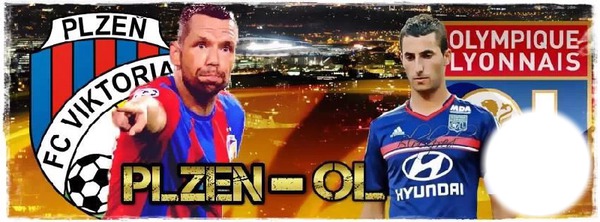 FC Viktiria Plzen-Olympique Lyonnais Fotomontage