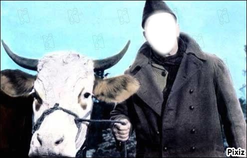 la vache & le prisonnier Fotomontaggio