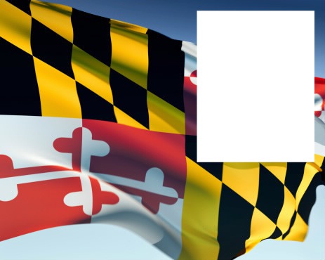 Maryland flag Фотомонтаж