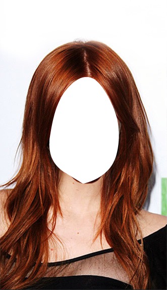 Copper Red Hair Фотомонтажа