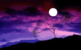 Purple Sky Photo frame effect