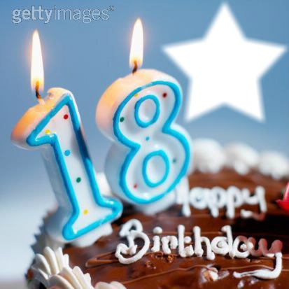 joyeux anniversaire 18 ans Fotomontagem