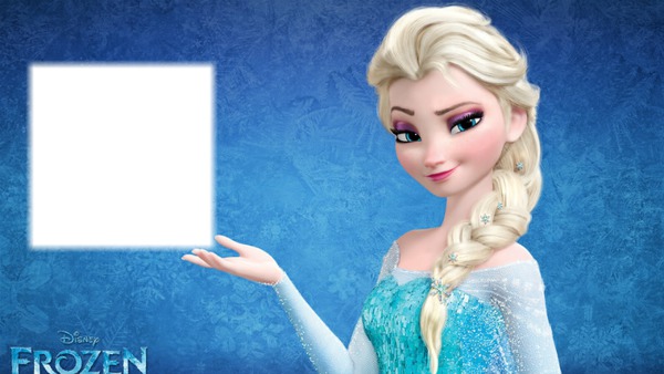 Elsa de frozen Photo frame effect