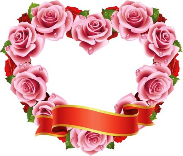 coração de rosas Fotomontāža