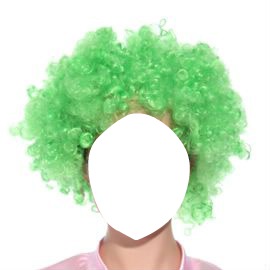cheveux vert フォトモンタージュ