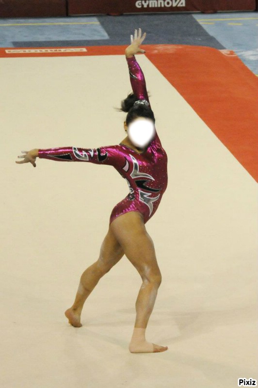 Une gymnaste :) Фотомонтажа