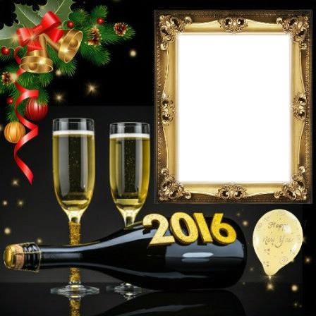 HAPPY NEW YEAR! Photo frame effect