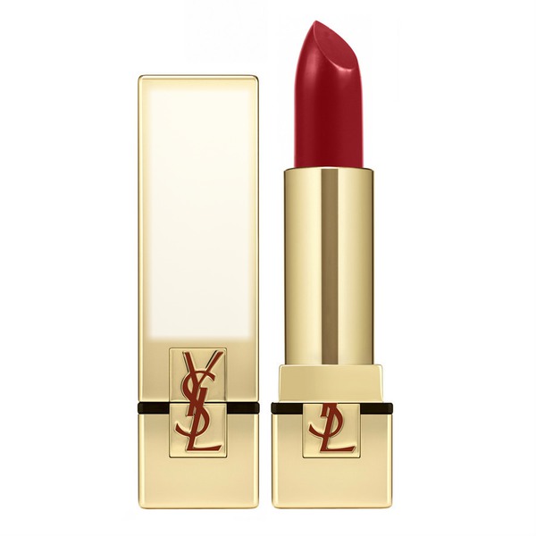 Yves Saint Laurent Rouge Pur Couture Lipstick in Red Valokuvamontaasi