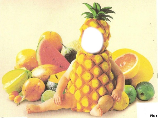 Bébé Fruit Fotomontage