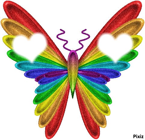 papillon coeur <3 フォトモンタージュ