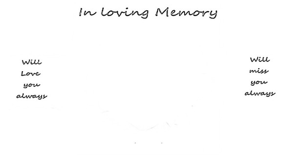 in loving memory of Fotoğraf editörü