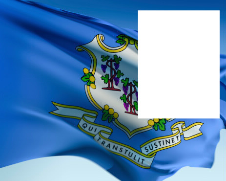 Connecticut flag Fotomontage