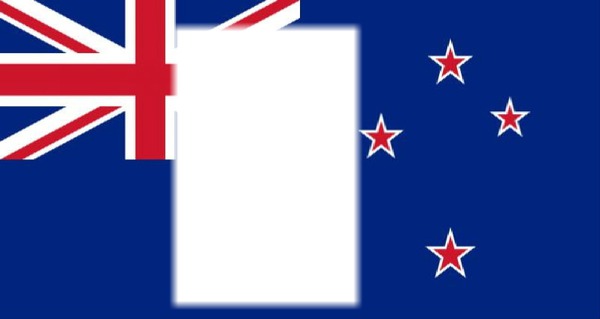 New Zealand flag Фотомонтаж