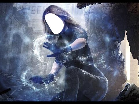 mujer invisible super heroe Fotomontažas