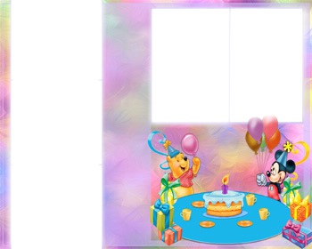 Luv_Pooh & Mickey party Fotomontažas