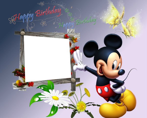 Cadre Mickey Photo frame effect