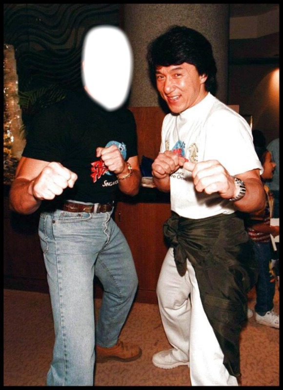 Jackie Chan et moi Fotomontasje